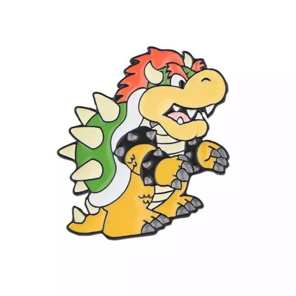 Bowser Mario enamel pin Nintendo Y2K games